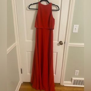 BHLDN Formal Red Dress